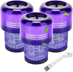 3-pack V11-filters voor Dyson V11 - V15 - V11 Absolute - V11 Animal - V11 Torque Drive en SV14 draadloze stofzuigers - vervangt onderdeelnummer 970013-02 — thumbnail 1