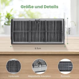 2 stuks HEPA-filteraccessoires-voor Dreame L10s Ultra Gen 2 / X40 Ultra / X40 Master / L40 Ultra / L10s Pro Ultra / X30 Ultra / L10s Ultra Gen 3 stofzuiger-actieve koolstoffilter-reserveonderdelen — thumbnail 5