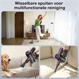 Prasky P1MAX - Steelstofzuiger Draadloos - 65000Pa - 50 Minuten - Afneembare Batterij - Geluidsniveau 70 dB — thumbnail 5