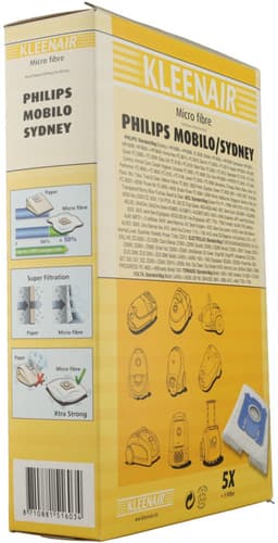 3x Kleenair Stofzuigerzakken Philips PH-6 5 stuks — thumbnail 1