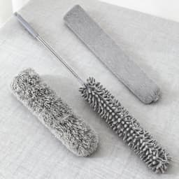Stofzuiger voor onder meubels - Mop Dweil - Huis Schoonmaken - Uittrekbaar Telescopisch - 46 cm - Grijs — thumbnail 2