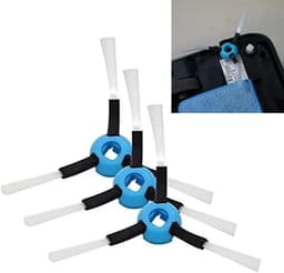 Zijborstels Robotstofzuiger - Reserveonderdelen - Schoonmaakondersteuning - Set van 3 - Standaard formaat - Zwart — thumbnail 3