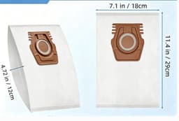 10 stuks - 6 Stofzuigerzakken + 2 filter + 2 sets Filterkatoen - voor Miele GN 3D Complete C3 C2 C1 Classic C1 Vervanging van de zak voor Miele stofzuiger serie S2000, S5000 en S8000 — thumbnail 5
