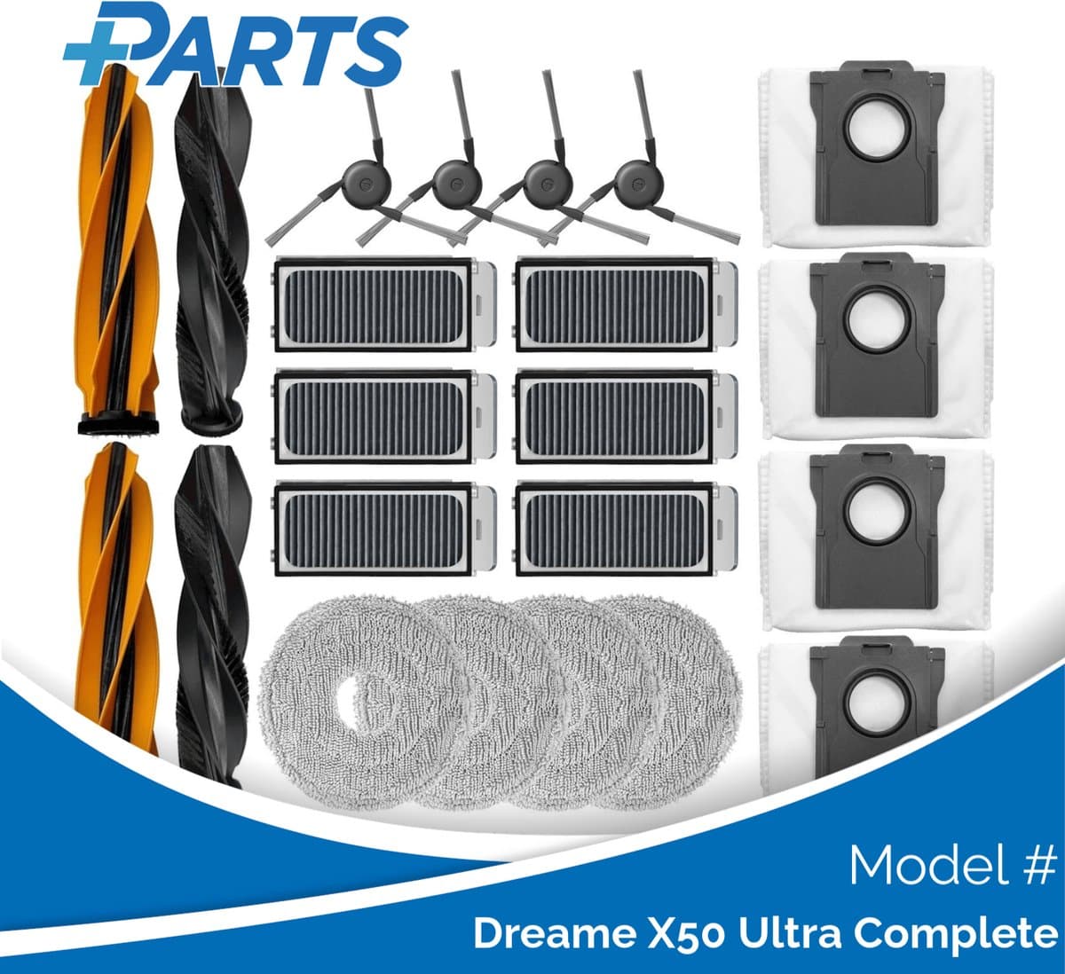 Dreame X50 Ultra Complete Onderhoudsset (Plus.Parts® alternatief voor RAK59) — afbeelding 1