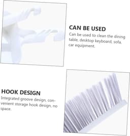Bezem Stoffer Set - Schoonmaakborstel - Bureau Reinigen - Compact Opbergbaar - 2 Sets - Wit — thumbnail 4
