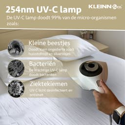 KLEINN & co.® Bank en Matras Reiniger - Tapijt Reiniger - Geschikt voor Dierenharen - Huisstofmijt Stofzuiger - UV-C lamp doodt micro organismen - Bed Reiniger Stofzuiger - Zonder Zak — thumbnail 4