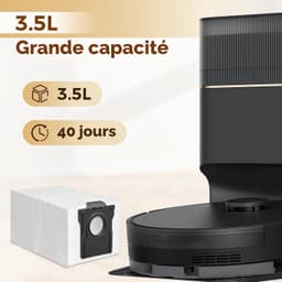 Vervangende stofzakken geschikt voor Dreame D20 Pro Plus – stofzuigerzakken van meltblown vezels en vliesmateriaal - set van 12 — thumbnail 2