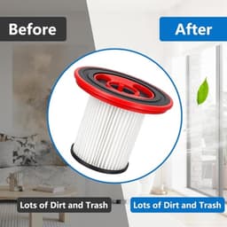 Vervangingsfilter voor Bosch Unlimited Serie 7 Steelstofzuiger – Wasbaar RVS HEPA-filter, Set van 2 met Voorfilter en Reinigingsborstel — thumbnail 5