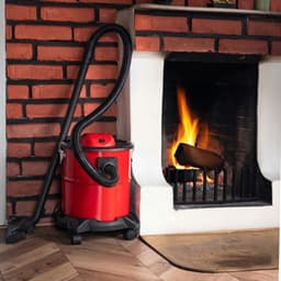 KLS® Bouwstofzuiger - Industriële stofzuiger - Droog en nat zuigen - Rood/Zwart - 33cm x 33cm x 39cm — thumbnail 4