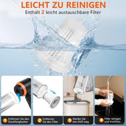 Draagbare Kruimeldief - Mini Stofzuiger - Auto Interieur Reinigen - 4-in-1 Multifunctioneel - 20.000 Pa - Zwart — thumbnail 4