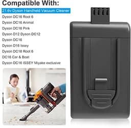 Vervangende Batterij voor Dyson V7 Stofzuiger, 21.6V 3500mAh — thumbnail 3