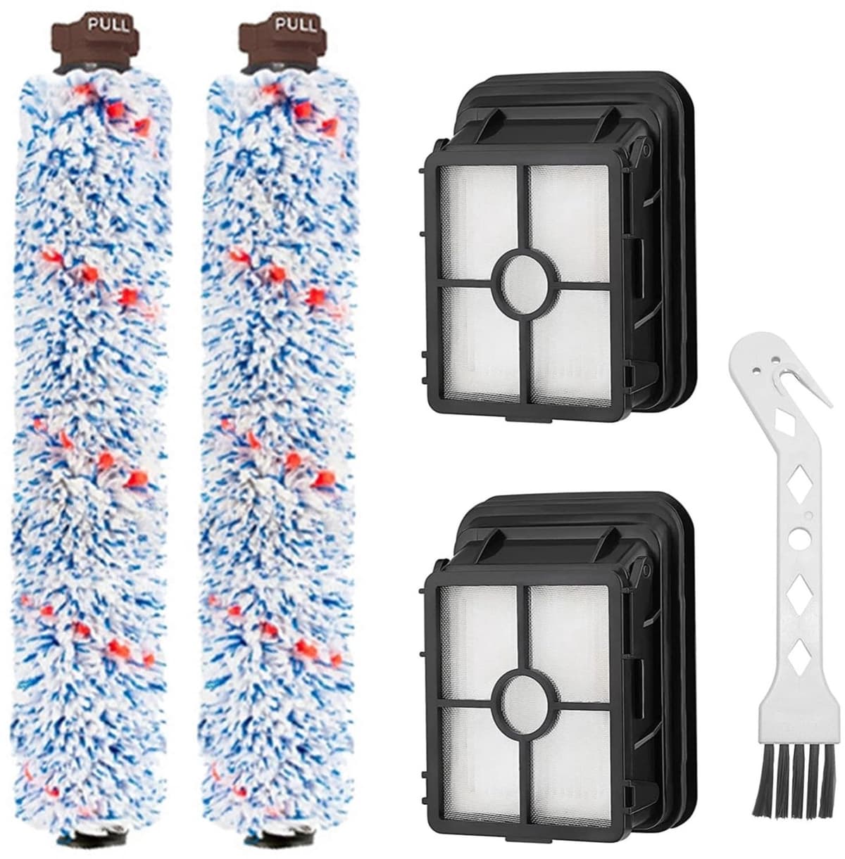 Borstelrolset - 2 rollen en 2 filters - Voor Bissell CrossWave — afbeelding 1