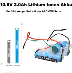 Stofzuigeraccu - 10,8 V - 2000 mAh - Li-ion — thumbnail 2
