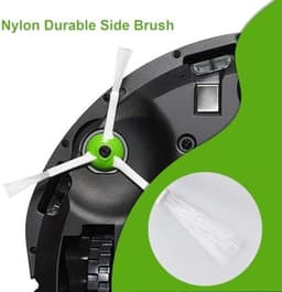Reserveonderdelen voor iRobot Roomba E & I-serie i7 i7+ i3 i3+ i4 i4+ i6 i6+ i8 i8+ E5 E6 E7, reserveaccessoires voor Roomba i7 met 4 rubberen borstels, 10 Hepa-filters, 10 zijborstels — thumbnail 2