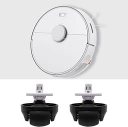 2 stuks Voorste zwenkwielen - geschikt voor Roborock S8 / s8 maxv ultra / s7 max ultra / S7maxv ultra / S7 / G10 / G10S / G20 / T7S - Robotstofzuiger Accessoires - zwart — thumbnail 4