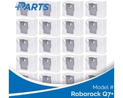 Roborock Q7+ Stofzakken (20 Stuks, Plus.Parts® alternatief voor 8.02.0132)