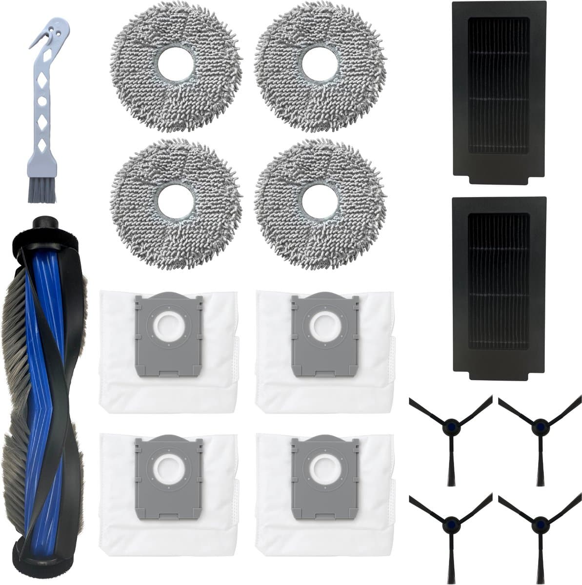 Accessoirespakket voor Ecovacs Deebot T50 Omni / T50 Pro Omni - Zak/Filter/Dweil/Zijborstel/Afzuigrol — afbeelding 1