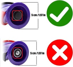 Vervangende Borstelrol - Brushbar - Brushroll - Roller Borstel - Geschikt voor Dyson V8 Draadloze Stofzuiger - Borstelrol - Scrollstrip - Reserveonderdelen - 50 mm — thumbnail 5