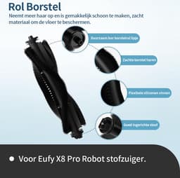 Onderdelen geschikt voor de Eufy X8 pro robotstofzuiger van Replacements - 13-delig — thumbnail 3