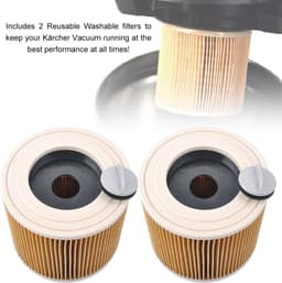 2x Patroonfilter geschikt voor Kärcher WD1, WD2, WD3 en A series - Vervanging van origineel 6.414-552.0 - Filter — thumbnail 3