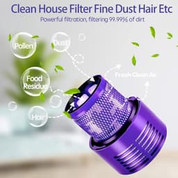 Vervangende HEPA-filters voor Dyson V10 - 2 stuks, met reinigingsborstel - wasbaar — thumbnail 3