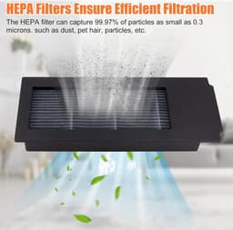 15 stuks vervangende accessoires set geschikt voor Ecovacs Deebot X2 / X2 Omni / X2 Pro / DEX86 stofzuiger reserveonderdelen, 1 hoofdborstel, 4 zijborstels, 2 hepa-filters, 4 stofzakken, 4 dweildoeken — thumbnail 5