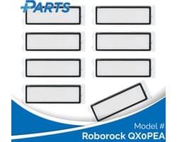 Roborock QX0PEA Filters (8 Stuks, Plus.Parts® alternatief voor 8.02.0240)