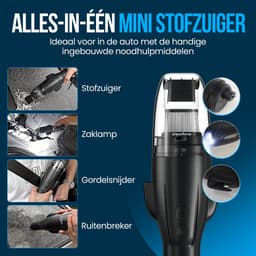 Cleanforce Kruimelzuiger Auto - Snoerloos met extreme zuigkracht - Nat & Droog - Auto Stofzuiger — thumbnail 2