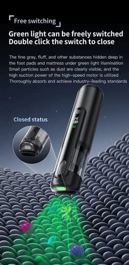 Viatel Wireless Handheld Car Vacuum + pomp Cleaner 10000PA 150PSI Car Air Pump Tyre Inflatable Pump Dust Collector For Car Home /Multifunctionele Autozuiger | Met compressor en digitaal display | stofzuigen | banden oppompen — thumbnail 3