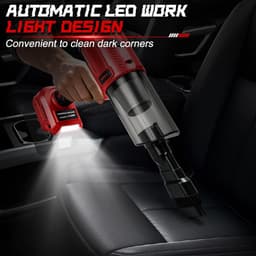 Accu-handstofzuiger 100 W - compatibel met Milwaukee 18 V-accu - 10.000 Pa - ideaal voor auto en thuis - ShopVlot — thumbnail 5