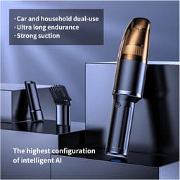 Draagbare Auto Stofzuiger - Voertuigreiniger Mini - Auto Interieur Reinigen - Snellaadtechnologie - 6000 Pa Zuigkracht - Zwart — thumbnail 4