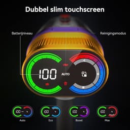 Steelstofzuiger Draadloos - Schoonmaak Hulp - Huis Reinigen - Krachtige Zuigkracht 58000 Pa - 70 Min Werktijd - Goud — thumbnail 2