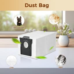 3 Stuks Stofzakken Geschikt voor Dreame D20 Plus & D20 Pro Plus - Vervangt RDB17 - 3L Stofzuigerzakken voor Afzuigstation — thumbnail 2