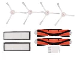 Borstel Filters Witte Platte Kam Kit - Vervangende Hulpstukken - Geschikt voor Mijia 1C - Robot Stofzuiger Accessoires - Efficiënt en Com...