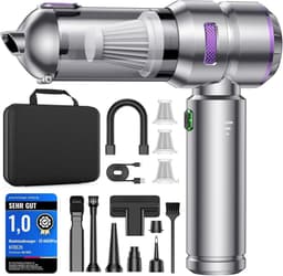 Draadloze Handstofzuiger - Zwart - 4-in-1 - Krachtige Accu met 7500 mAh - Voor Auto en Huis — thumbnail 1