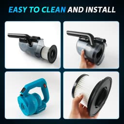 Compatibel met Makita 18 V accu, 16 kPa, 4-in-1 multifunctionele stofzuiger, vloerzuigmond, 0,7 l stofreservoir, voor thuis en auto, dierenharen (zonder batterij) — thumbnail 5