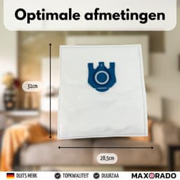 Maxorado 5 Stofzuigerzakken geschikt voor Miele GN Serie S2, S4, S5, S6, S8, S8340, S8360, Complete C2/C3, Classic C1 - filter - stofzuiger zak — thumbnail 3