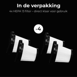 Zedar S900 Steelstofzuiger - filter set - 4 stuks - HEPA 13 — thumbnail 4