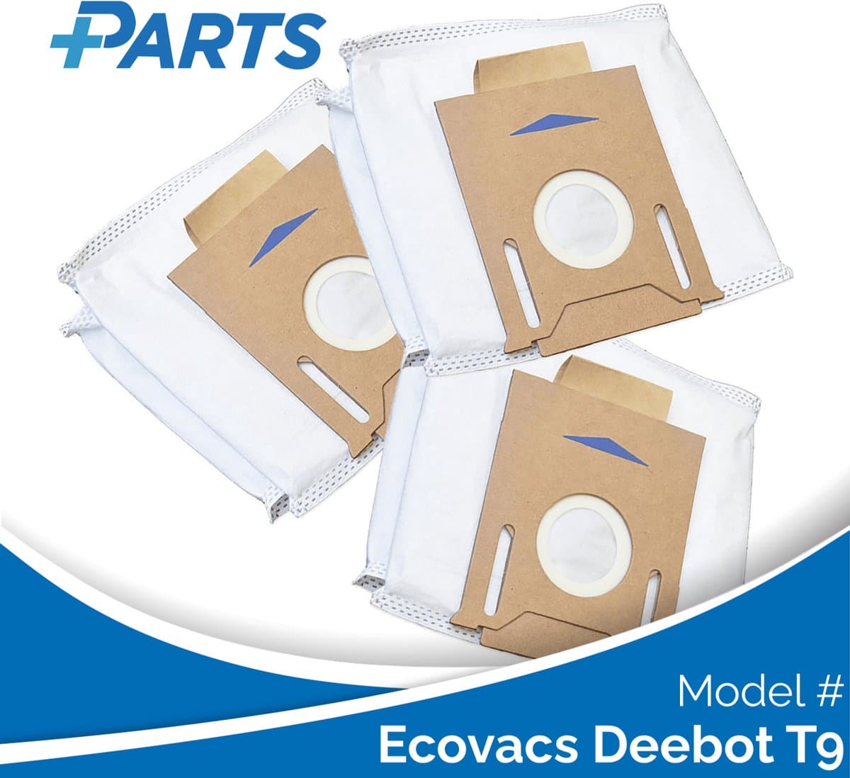 Ecovacs Deebot T9 Stofzakken (3 Stuks, Plus.Parts® alternatief voor D-DB03) — afbeelding 1