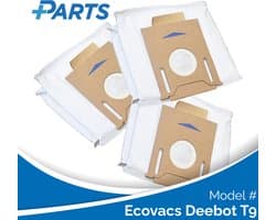 Ecovacs Deebot T9 Stofzakken (3 Stuks, Plus.Parts® alternatief voor D-DB03)