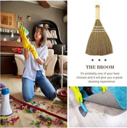 Bezem en Stoffer Set - Handveger Kruimelset - Snel Opruimen - Zacht en Dicht - 25.5 cm - Niet gespecificeerd — thumbnail 4