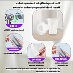 Set van 6 Wasbare HEPA Filters voor Draadloze Mini Handstofzuiger - Ideaal voor Auto en Thuisgebruik — thumbnail 4