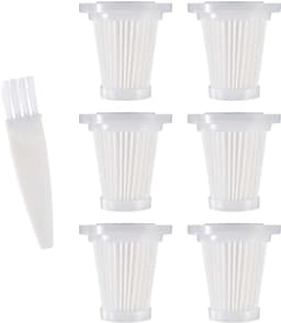 Set van 6 Wasbare HEPA Filters voor Draadloze Mini Handstofzuiger - Ideaal voor Auto en Thuisgebruik — thumbnail 1