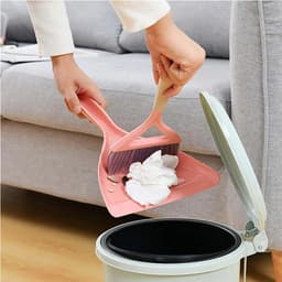 Mini Stoffer en Blik - Kleine Bezem Set - Tafel Schoonmaken - Zachte Borstelharen - 26 cm x 15 cm — thumbnail 5