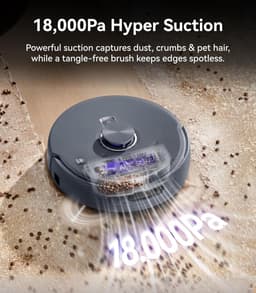 Narwal Freo Z10 Ultra Robot Vacuum & Mop: 18000Pa Suction, AI Dual Cameras, 75°C Hot Water Mop, Self-Emptying & Drying — thumbnail 4