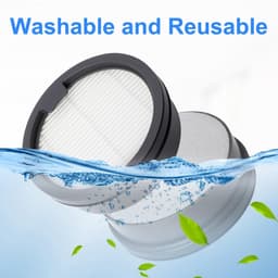 Dailygoods- HEPA-filter 2 stuks - stofzuigerfilter - wasbaar - herbruikbaar - compatibel met Dreame H12 Dual/M12/H13 Pro - hoogwaardige materialen — thumbnail 2
