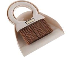 Stofblik en borstel - Bureau reiniger - Bureau opruimen - Compact ontwerp - 1 x 1 x 1 cm - Veelkleurig