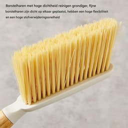 Mini Stoffer En Blik - Kleine Bezem Set - Bureau Schoonmaken - Natuurlijk Houten Handvat — thumbnail 5