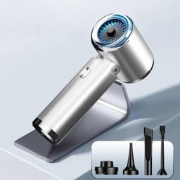 Draadloze Autostofzuiger - Handstofzuiger Auto - Auto Interieur Reinigen - Krachtige Zuigkracht - 500 Gram Capaciteit - Zilver — thumbnail 4