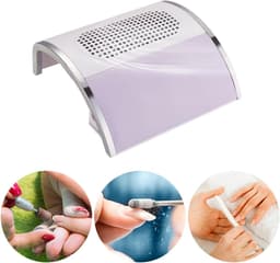 Nagelstofzuiger - Manicure Afzuiger - Nagelstof Afzuigen - Krachtige Absorptie - 80W Vermogen - Wit — thumbnail 3
